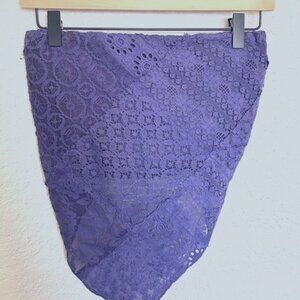 Indigo Blue Lace Bandanna Top